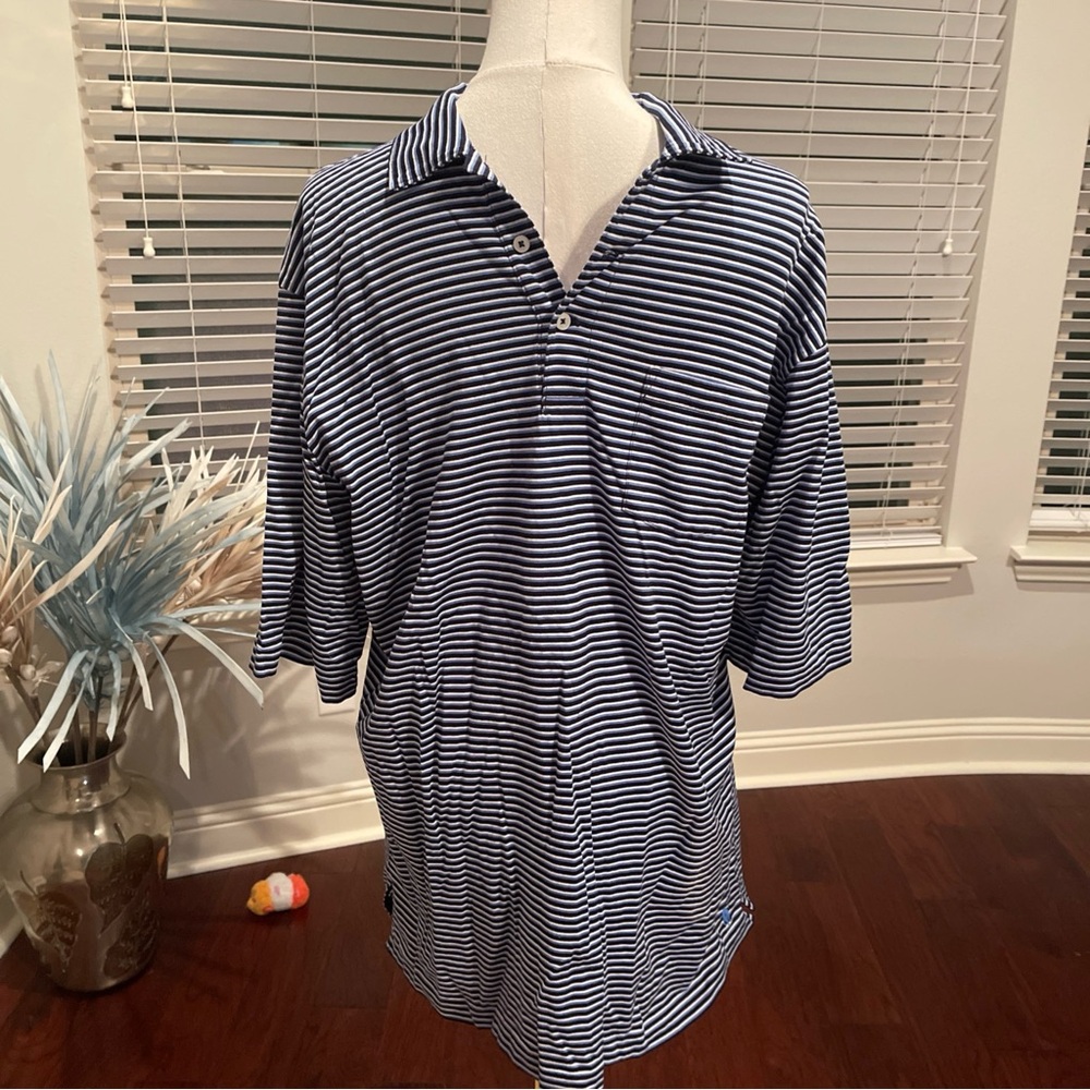 Polo Ralph Lauren Golf Blue Polo Striped Shirt